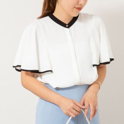 集英社HAPPY PLUS STORENOLLEY’S sophi（ノーリーズソフィー）/バックサテンフレアスリーブブラウス