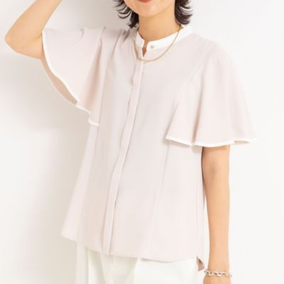 集英社HAPPY PLUS STORENOLLEY’S sophi（ノーリーズソフィー）/バックサテンフレアスリーブブラウス