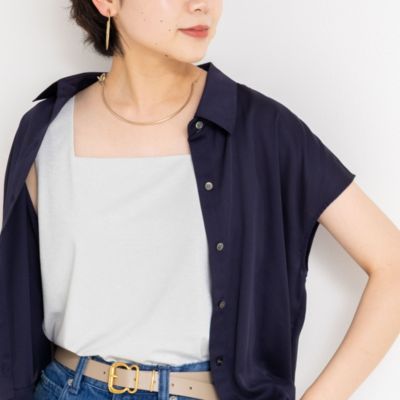 NOLLEY'S(ノーリーズ)のサテン×ラメベア天2WAYタンクトップ通販 | LEE