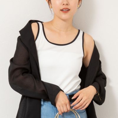 集英社HAPPY PLUS STORENOLLEY’S（ノーリーズ）/テレコ配色タンクトップ