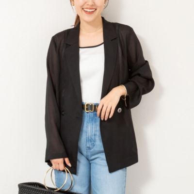 NOLLEY'S 定価27,500円　ウォッシャブルパイピングジャケット ウォッシャブルシアーシルクライトジャケット（5-0030-2-05-053