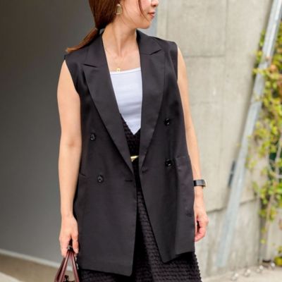 新品未使用・完売品・24SS✨NOLLEY'S　パール付きカットジレ　WEB限定 セール】◇【WEB限定】パール付きカットジレ(505922601