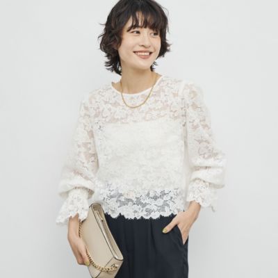 新品 NOLLEY'S ノーリーズ　ウォッシャブルダブルクロスブラウス フリル NOLLEY'S - 【新品】ノーリーズ ウォッシャブル ダブルクロス