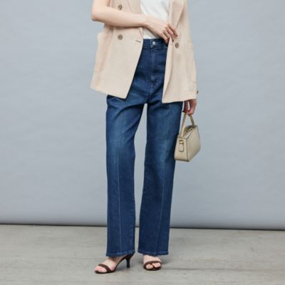 Rie Miller 【RM denim】センタープレスハイウエストデニム セール】【RM denim】センタープレスハイウエストデニム（デニム