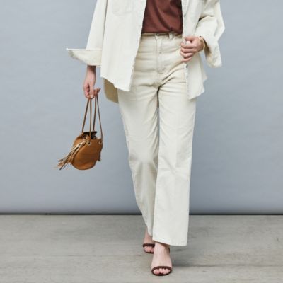 Rie Miller 【RM denim】センタープレスハイウエストデニム Rie Miller（リエミラー）の「センタープレスハイウエストデニム