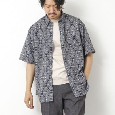 集英社HAPPY PLUS STORENOLLEY’S goodman（ノーリーズグッドマン）/【DotAir】吸水速乾 総柄BDシャツ 25SS