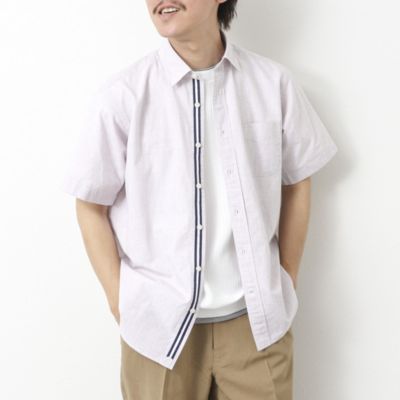 集英社HAPPY PLUS STORENOLLEY’S goodman（ノーリーズグッドマン）/綿麻レギュラーカラー テープシャツ 25SS
