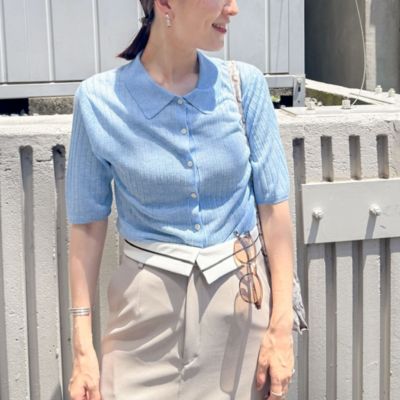 ノーリーズソフィ　カーディガン NOLLEY'S sophi ミントグリーン ノーリーズソフィー NOLLEY'S sophi キラキラフェザークルー