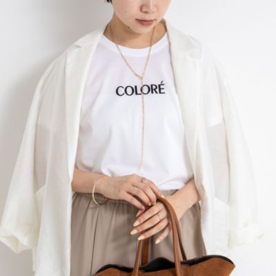 集英社HAPPY PLUS STORENOLLEY’S sophi（ノーリーズソフィー）/シルケット天竺フロッキーロゴTシャツ