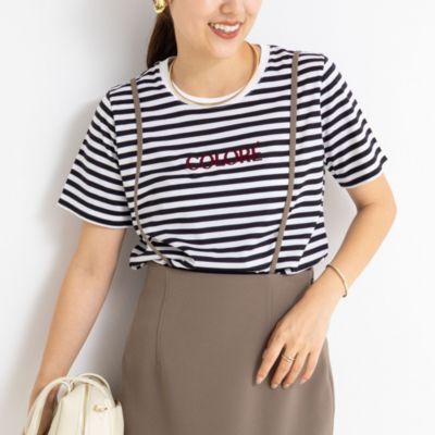 集英社HAPPY PLUS STORENOLLEY’S sophi（ノーリーズソフィー）/シルケット天竺フロッキーロゴTシャツ