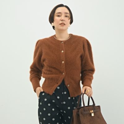 Laraaji(ララージ)のFOXカシミヤボックス袖2WAYカーディガン通販