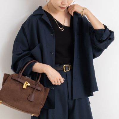 集英社HAPPY PLUS STORERie Miller（リエミラー）/《セットアップ対応》オープンカラービッグシルエットシャツ