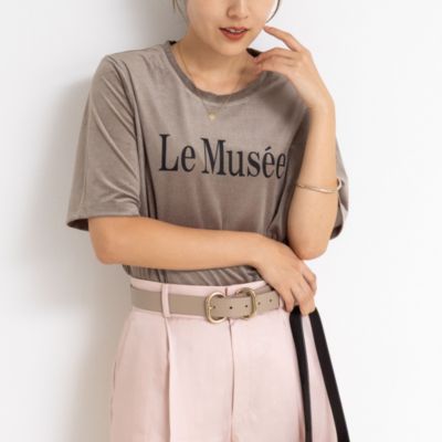 集英社HAPPY PLUS STORENOLLEY’S（ノーリーズ）/シアートリコットベロアプリントTシャツ