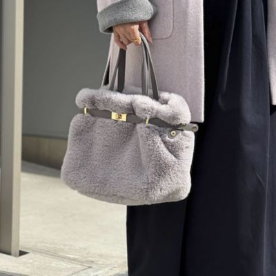 NOLLEY'S(ノーリーズ)のひねり金具付きファートートバッグ通販