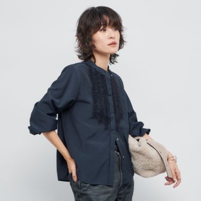 ノーリーズ（NOLLEY’S）/ウォッシャブル前チュールフリルブラウス NOLLEY'S(ノーリーズ)のウォッシャブル前チュールフリルブラウス通販