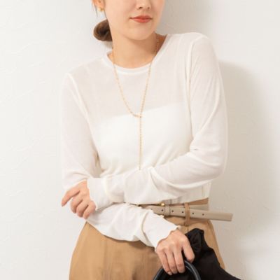 集英社HAPPY PLUS STORENOLLEY’S（ノーリーズ）/ウォッシャブルシアーフライスロンT