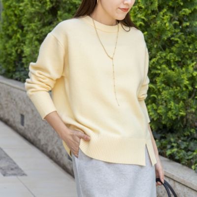 NOLLEY'S(ノーリーズ)の5Gノアリスクルーネックプルオーバーニット通販