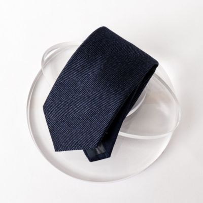 集英社HAPPY PLUS STORENOLLEY’S goodman（ノーリーズグッドマン）/RBクレリックヘリンボーンネクタイ 25AWコレクション
