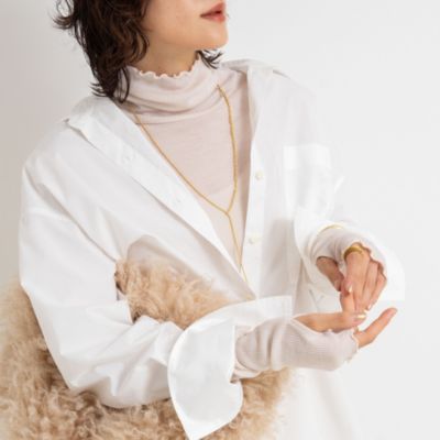 　MY　STANDARD　ウォッシャブルリブタートルネック