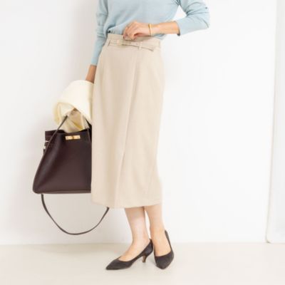 NOLLEY'S sophi(ノーリーズソフィー)のウォッシャブルベルト付きラップ