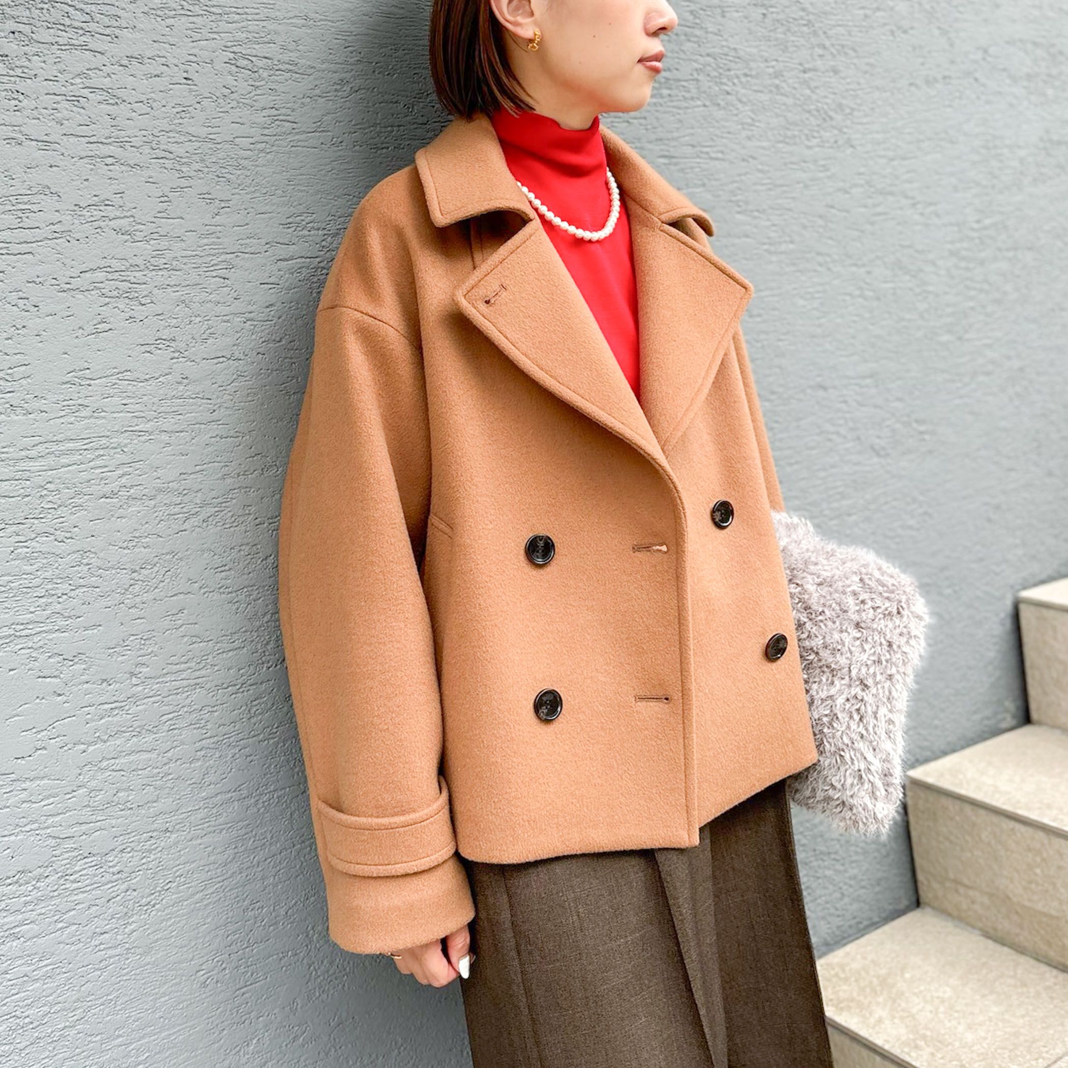 NOLLEY’S(ノーリーズ)/ウールカシミヤダブルブレストコート