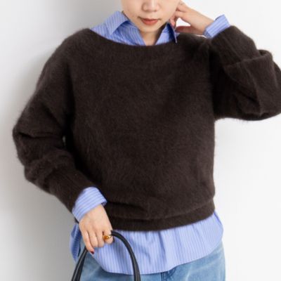 集英社HAPPY PLUS STORENOLLEY’S sophi（ノーリーズソフィー）/ヘアリー2WAYプルオーバーニット