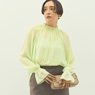 NOLLEY'S(ノーリーズ)のウォッシャブル2WAY割繊衿フリルブラウス