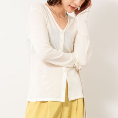 NOLLEY'S(ノーリーズ)のMY STANDARD ウォッシャブルリブカーディガン