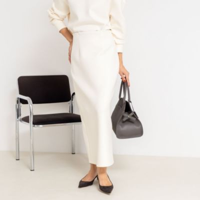 集英社HAPPY PLUS STORENOLLEY’S sophi（ノーリーズソフィー）/《セットアップ対応》ウォッシャブルダンボール2WAYタイトスカート