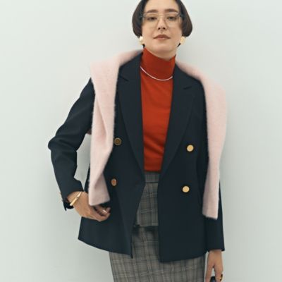 ノーリーズ（NOLLEY’S）/ウォッシャブルウール調ダブルジャケット NOLLEY'S(ノーリーズ)のウォッシャブルウール調ダブルジャケット通販