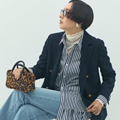 NOLLEY'S(ノーリーズ)のウォッシャブルウール調ダブルジャケット