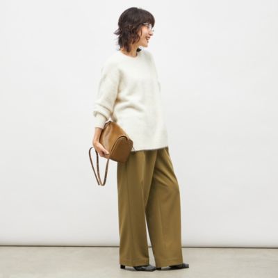 NOLLEY'S sophi(ノーリーズソフィー)のカシミヤ混ヘアリークルー