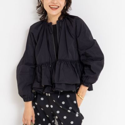 MARILYN MOON マリリンムーン スパイラルタフタラッフルブルゾン NOLLEY'S(ノーリーズ)の【MARILYN MOON/マリリーンムーン