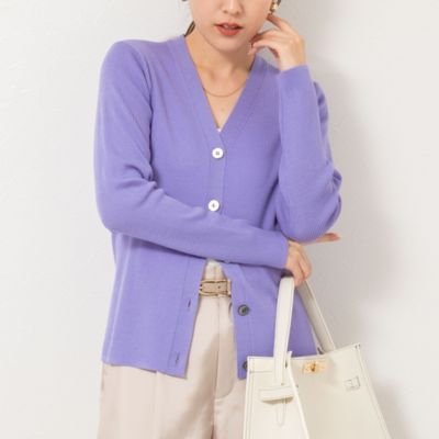 NOLLEY'S(ノーリーズ)の《手洗い可能》16GマレーリブVネック