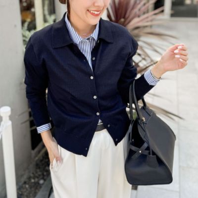 NOLLEY'S 16G 襟付きカーディガン　カットソー NOLLEY'S 16G 襟付きカーディガン カットソー