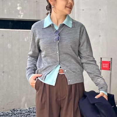 NOLLEY'S 16G 襟付きカーディガン　カットソー NOLLEY'S 16G 襟付きカーディガン カットソー