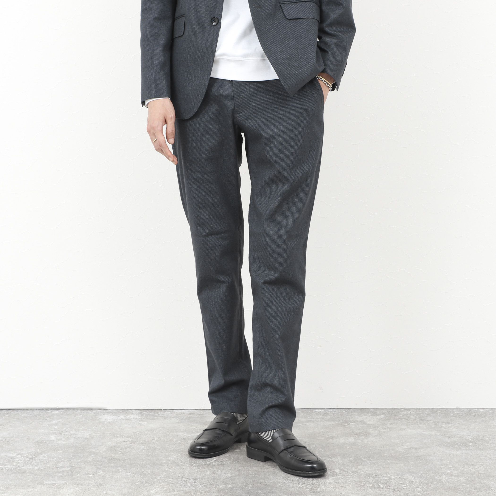 NOLLEY’S goodman(ノーリーズグッドマン)/《ビジカジ/セットアップ対応》SOFT THERMO ウォッシャブルパンツ 25AW