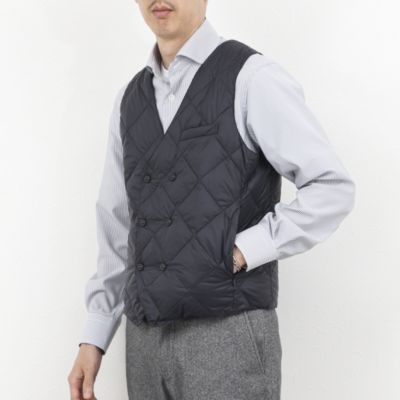 集英社HAPPY PLUS STORENOLLEY’S goodman（ノーリーズグッドマン）/【TAION/タイオン】W-BREASTED SNAP BUTTON DOWN GILET 25AW
