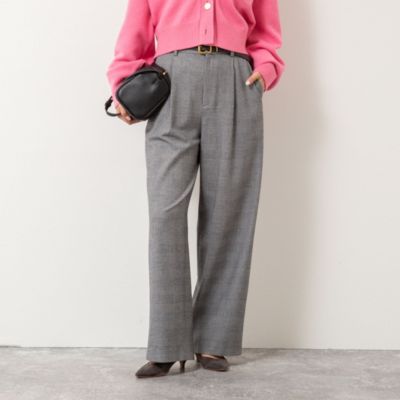 NOLLEY'S(ノーリーズ)のウォッシャブル両面起毛ワイドパンツ通販