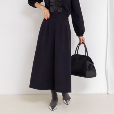 集英社HAPPY PLUS STORENOLLEY’S（ノーリーズ）/《セットアップ対応》ウォッシャブルウール調フレアスカート