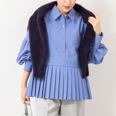 NOLLEY'S(ノーリーズ)のウォッシャブル切替プリーツブラウス通販