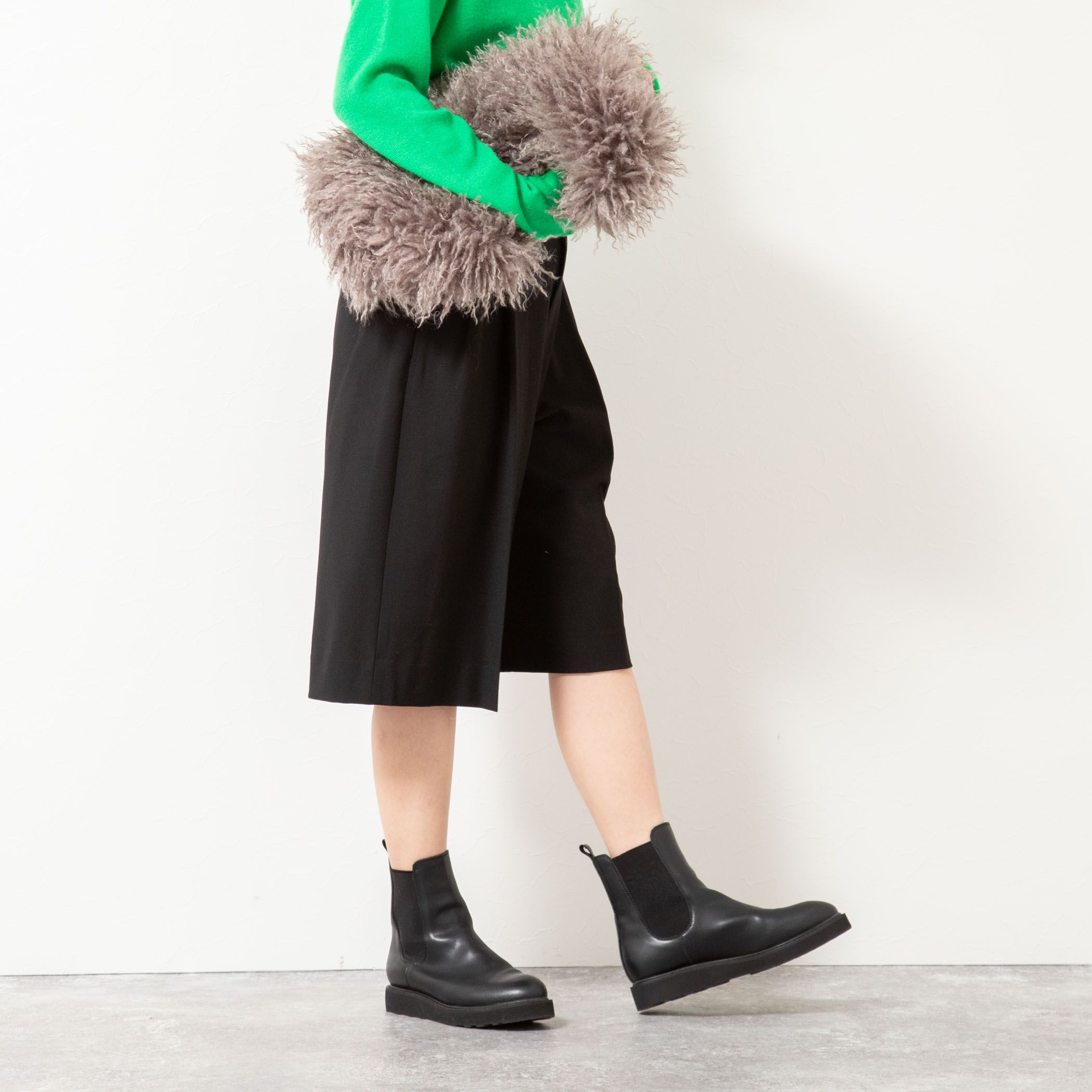 Rie Miller(リエミラー)/ウォッシャブル2タックハーフパンツ