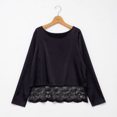 NOLLEY'S(ノーリーズ)のウォッシャブル裾レース2WAYオトナサテン