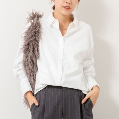 ノーリーズ（NOLLEY’S）/ウォッシャブル3Dレース襟2WAYシャツ NOLLEY'S(ノーリーズ)のウォッシャブル3Dレース襟2WAYシャツ通販