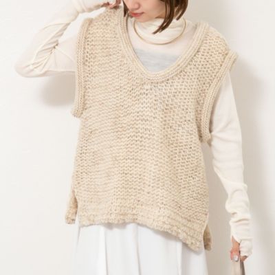 集英社HAPPY PLUS STORENOLLEY’S（ノーリーズ）/【enrica/エンリカ】ソフトタッチニットトップス