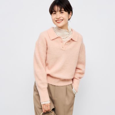 ノーリーズソフィー（NOLLEY’S sophi）/モヘヤポロ衿プルオーバー NOLLEY'S sophi(ノーリーズソフィー)のモヘヤポロ衿プルオーバー通販