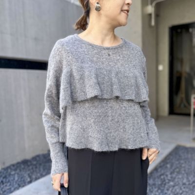 ノーリーズ（NOLLEY’S）/2WAYラメモヘヤラッフルプルオーバー NOLLEY'S(ノーリーズ)の2WAYラメモヘヤラッフルプルオーバー通販