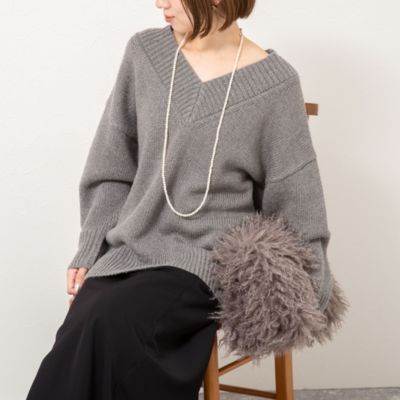 ノーリーズソフィー（NOLLEY’S sophi）/ブライト紡毛Vネックプルオーバー NOLLEY'S sophi(ノーリーズソフィー)のブライト紡毛Vネックプル