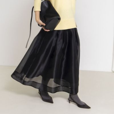 集英社HAPPY PLUS STORENOLLEY’S（ノーリーズ）/ウォッシャブルオーガンジーフレアスカート
