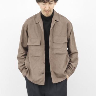 ノーリーズ グッドマン（NOLLEY’S goodman）/ポリスエード シャツブルゾン 25AW NOLLEY'S goodman(ノーリーズグッドマン)のポリスエード シャツ